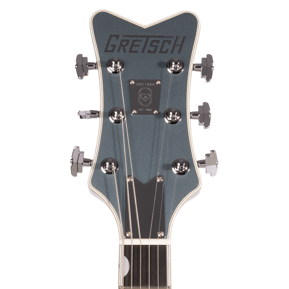 Gretsch G6134T-140 Limited Edition 140th Double Platinum Penguin Electric Guitar, Two-Tone Platinum/Pure Platinum