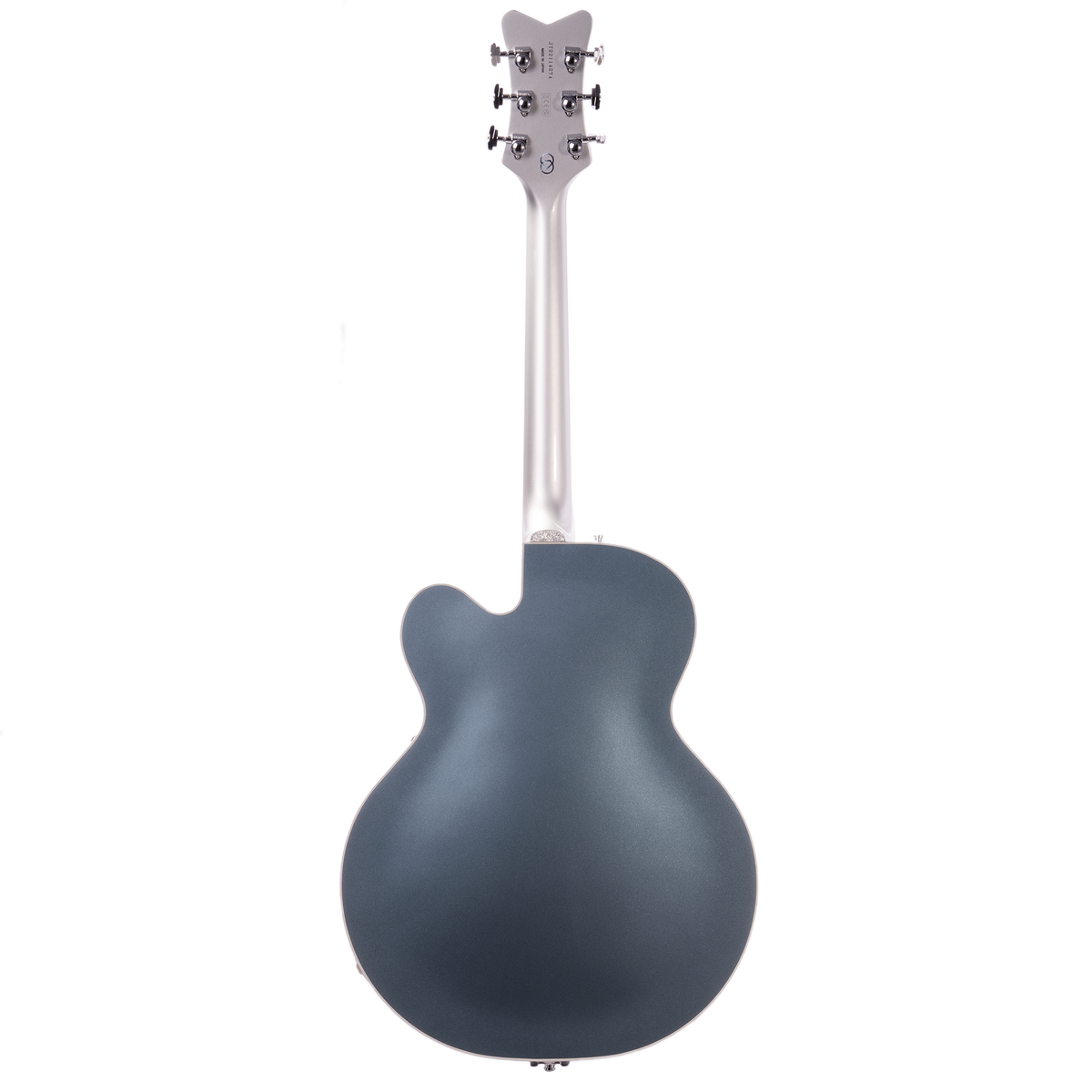 Gretsch G6136T Limited Edition 140th Double Platinum Falcon Electric Guitar, Ebony, Two-Tone Platinum/Pure Platinum