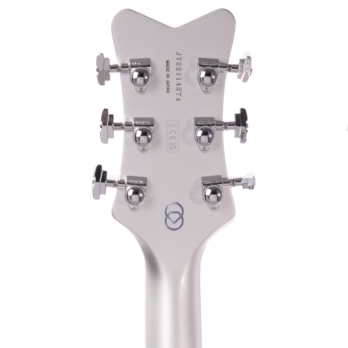 Gretsch G6136T Limited Edition 140th Double Platinum Falcon Electric Guitar, Ebony, Two-Tone Platinum/Pure Platinum