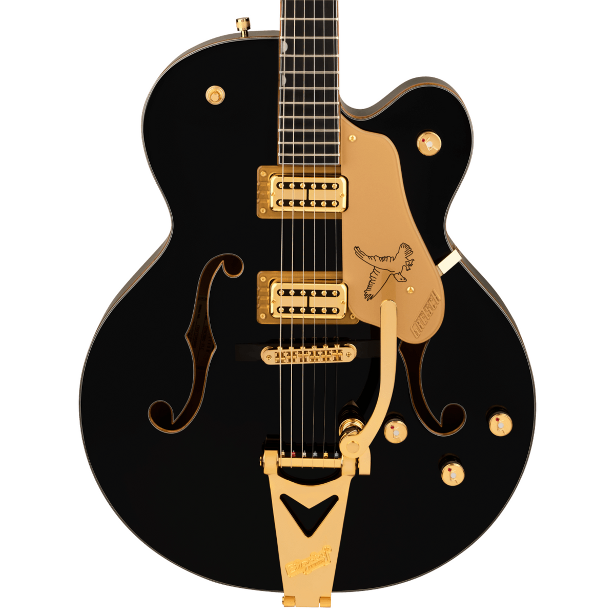 Gretsch Synchromatic Falcon Hollow Body Single-Cut w/ Bigsby Electric Guitar, Black