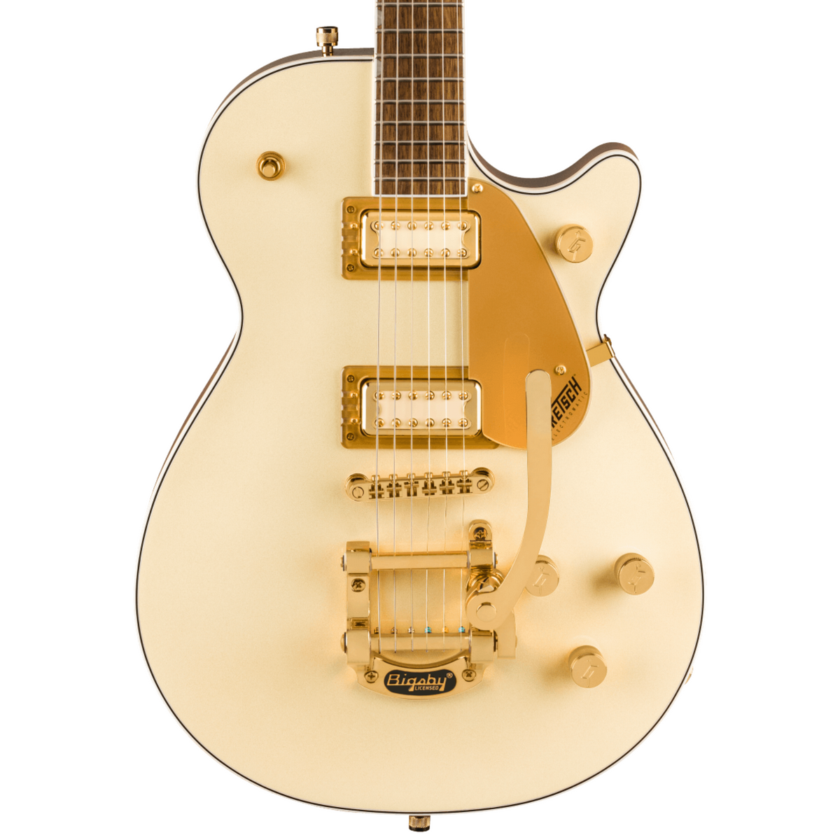 Gretsch Electromatic Pristine Ltd. Jet Single-Cut Electric Guitar w/ Bigsby, White Gold