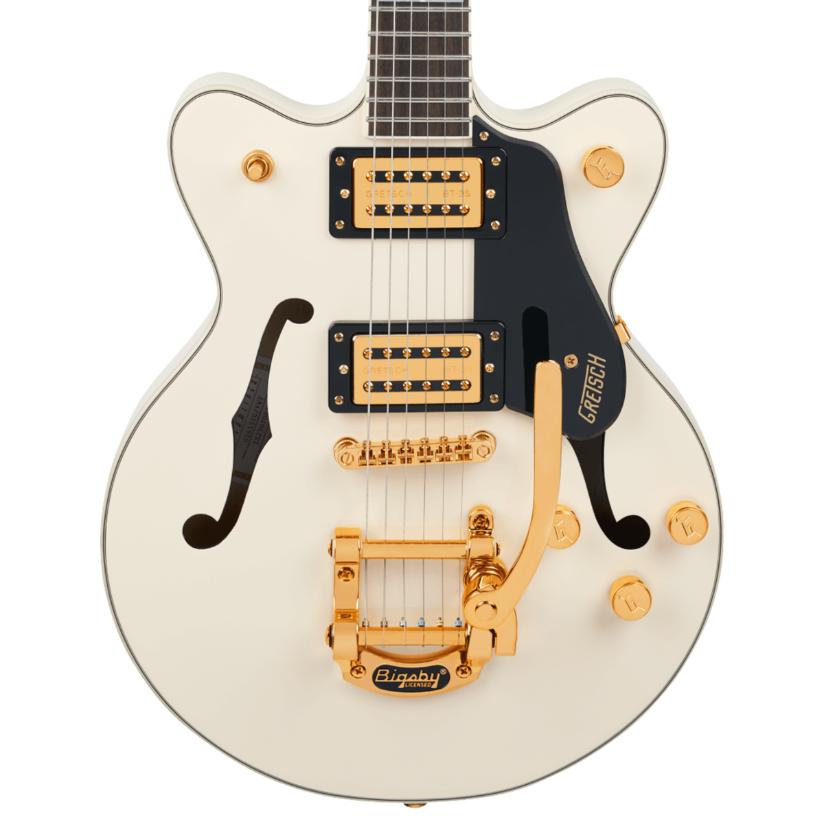 Gretsch LTD G2655TG Streamliner Center Block Jr. Semi-Hollow Electric Guitar, Vintage White