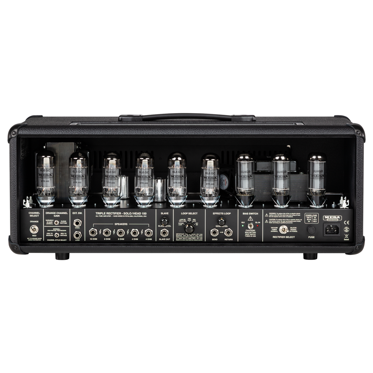 Mesa Boogie 90s Triple Rectifier Standard Guitar Amplifier Head, Black Bronco