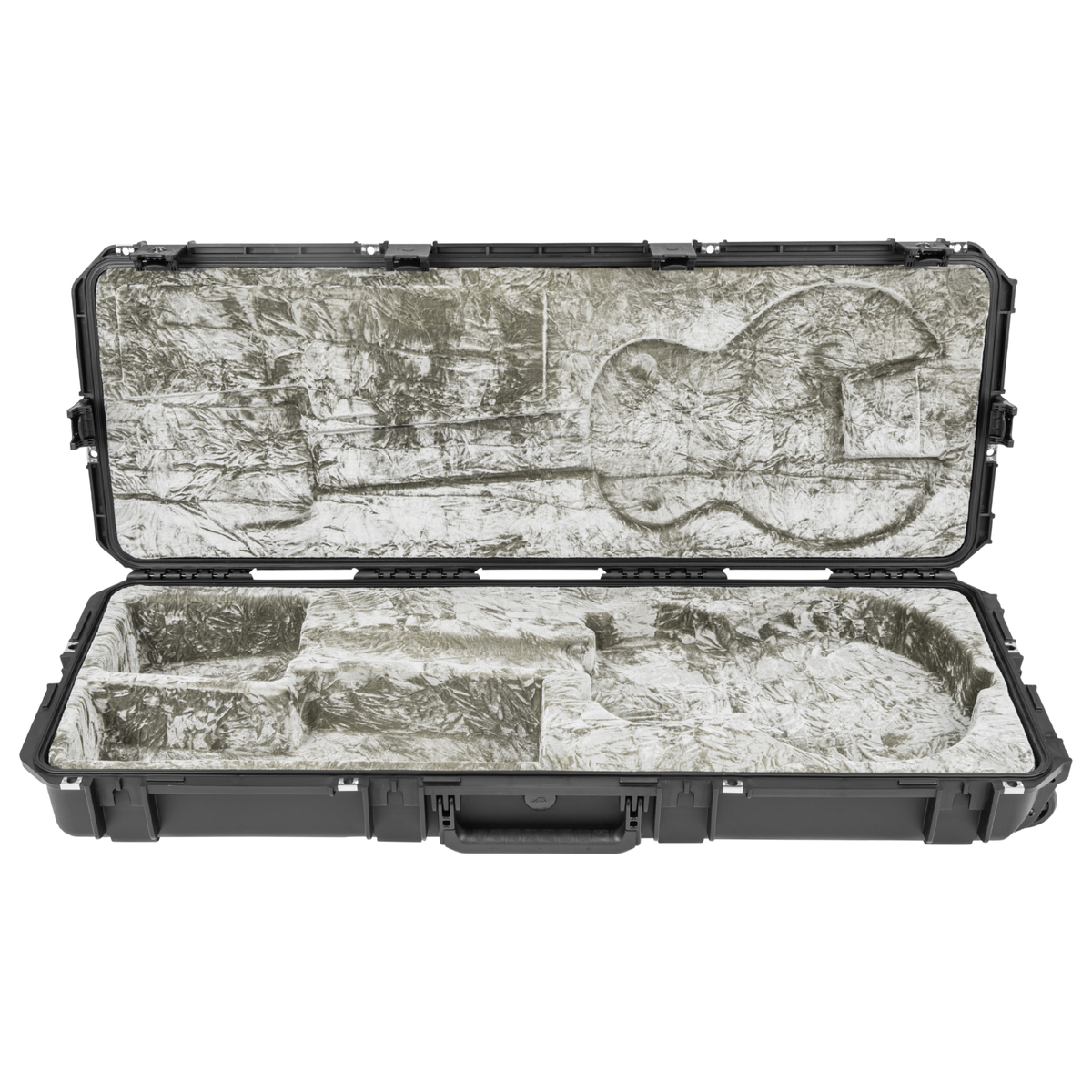 SKB Hardshell Flight Case for Les Paul Style Guitars, TSA Latch Over-Molded Handle