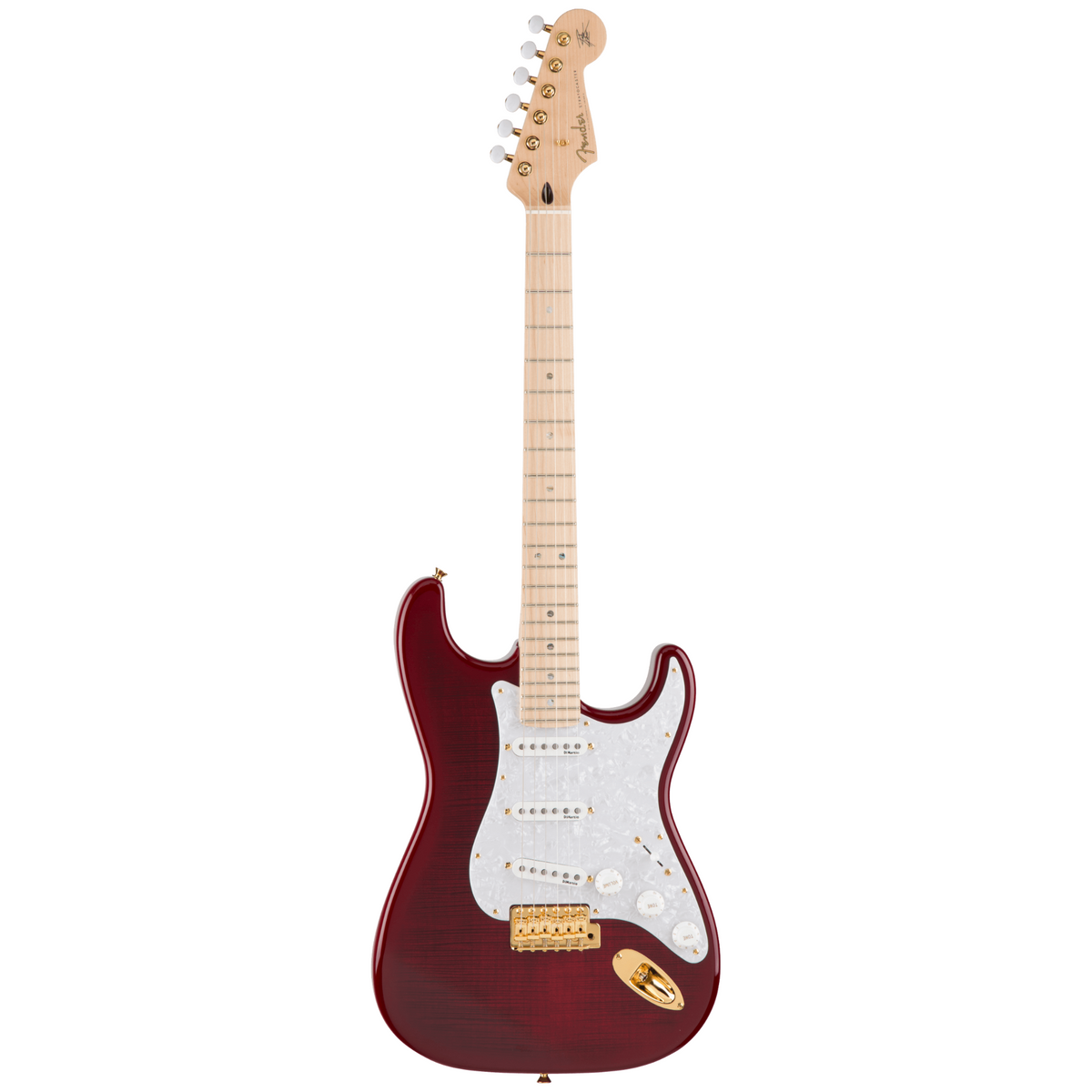 Fender Richie Kotzen Stratocaster Electric Guitar, Maple Fingerboard, Transparent Red Burst