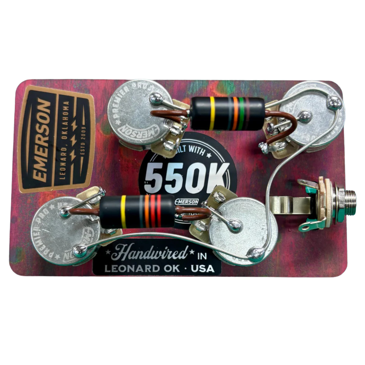 Emerson Custom Les Paul Kit w/ 550K Long Shaft Pots for Gibson USA Les Paul Standard Models