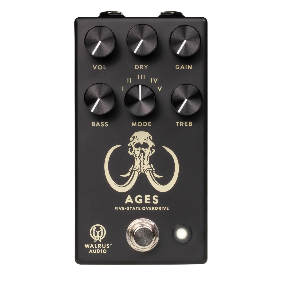 Walrus Audio Ages Five-State Overdrive Effect Pedal, Black