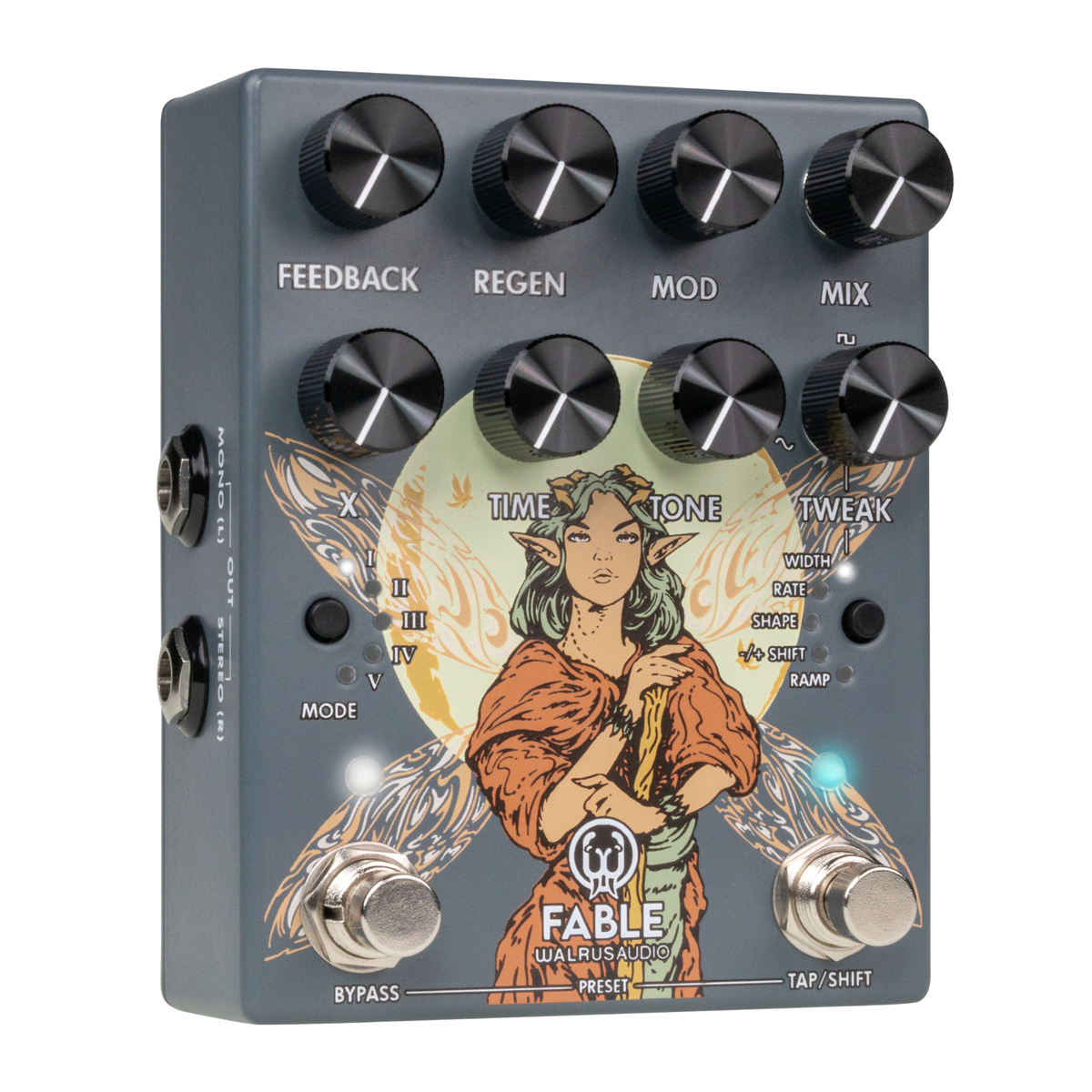 Walrus Audio Fable Granular Soundscape Generator MKII Effect Pedal, Gray