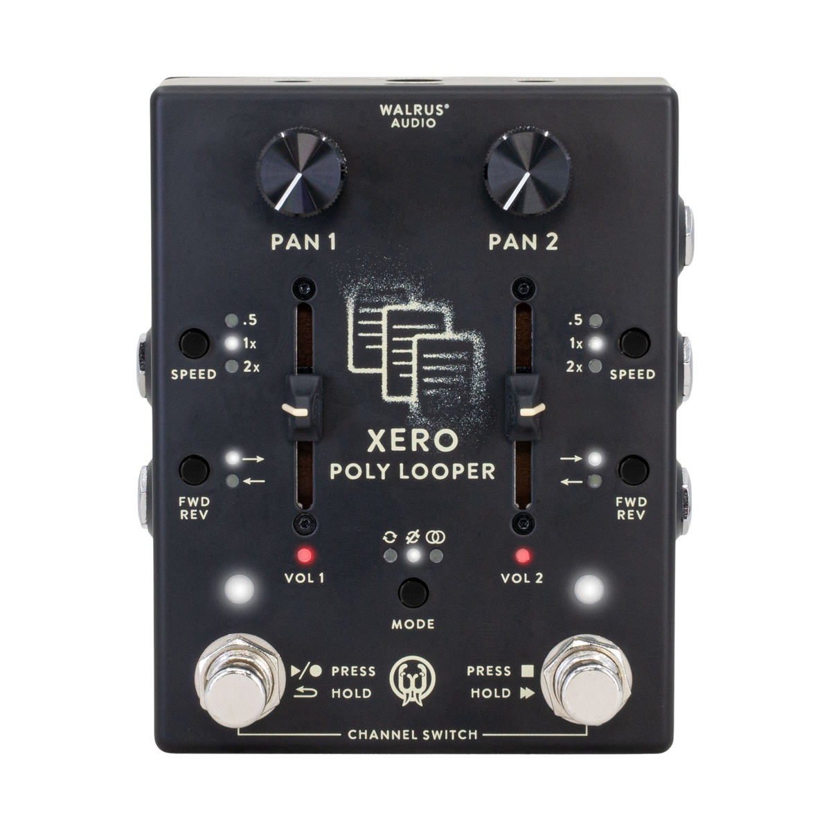 Walrus Audio Xero Polylooper Loop Effect Pedal, Black