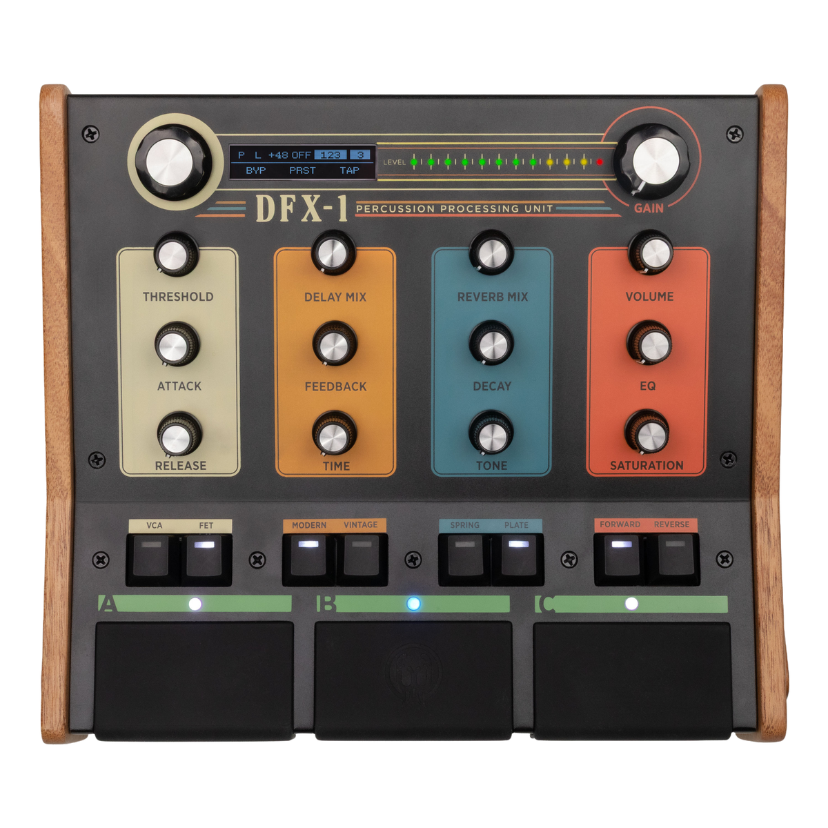 Walrus Audio DFX-1 Percussion Processing Multi-Effect Unit, Black