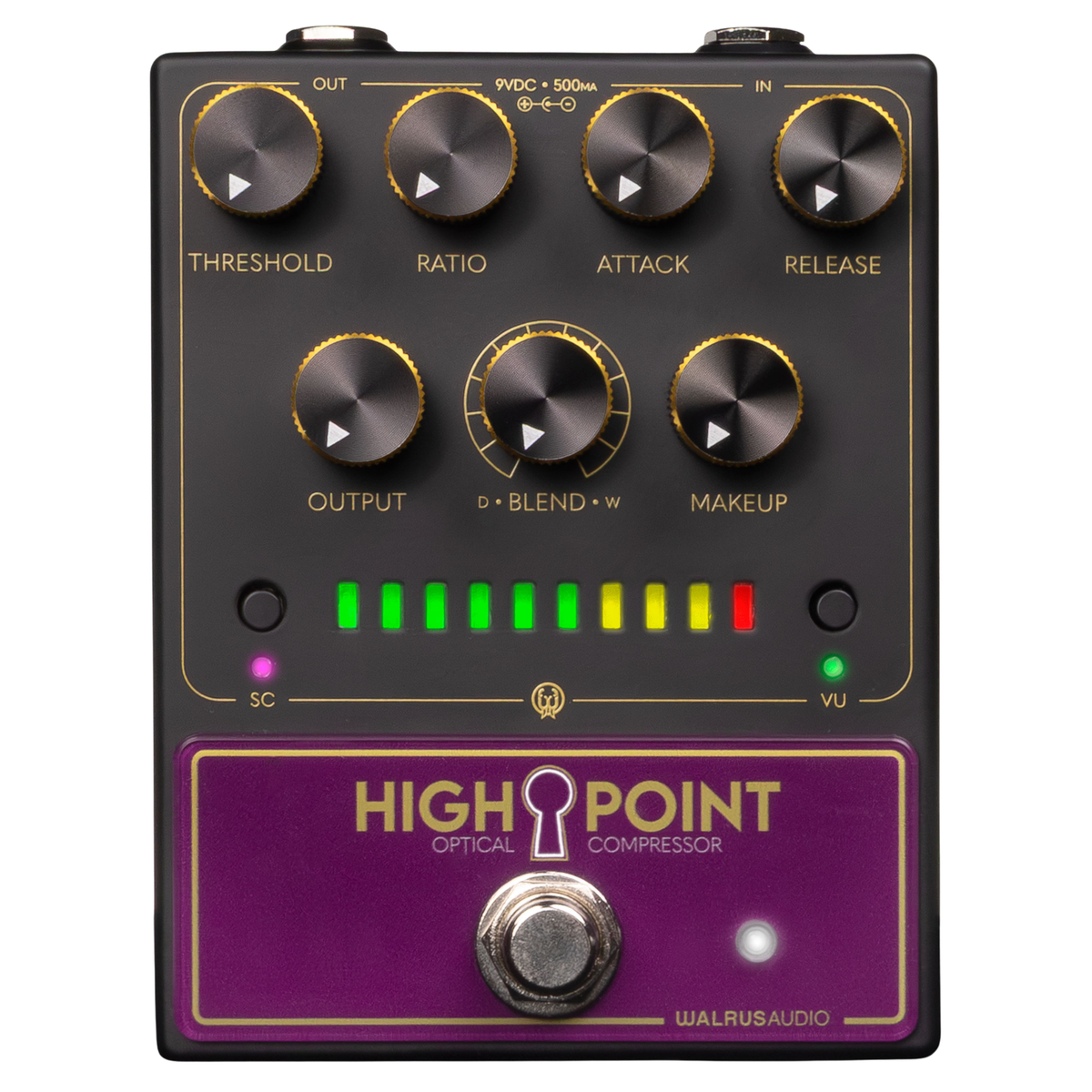 Walrus Audio Highpoint Analog Optical Compressor Effect Pedal