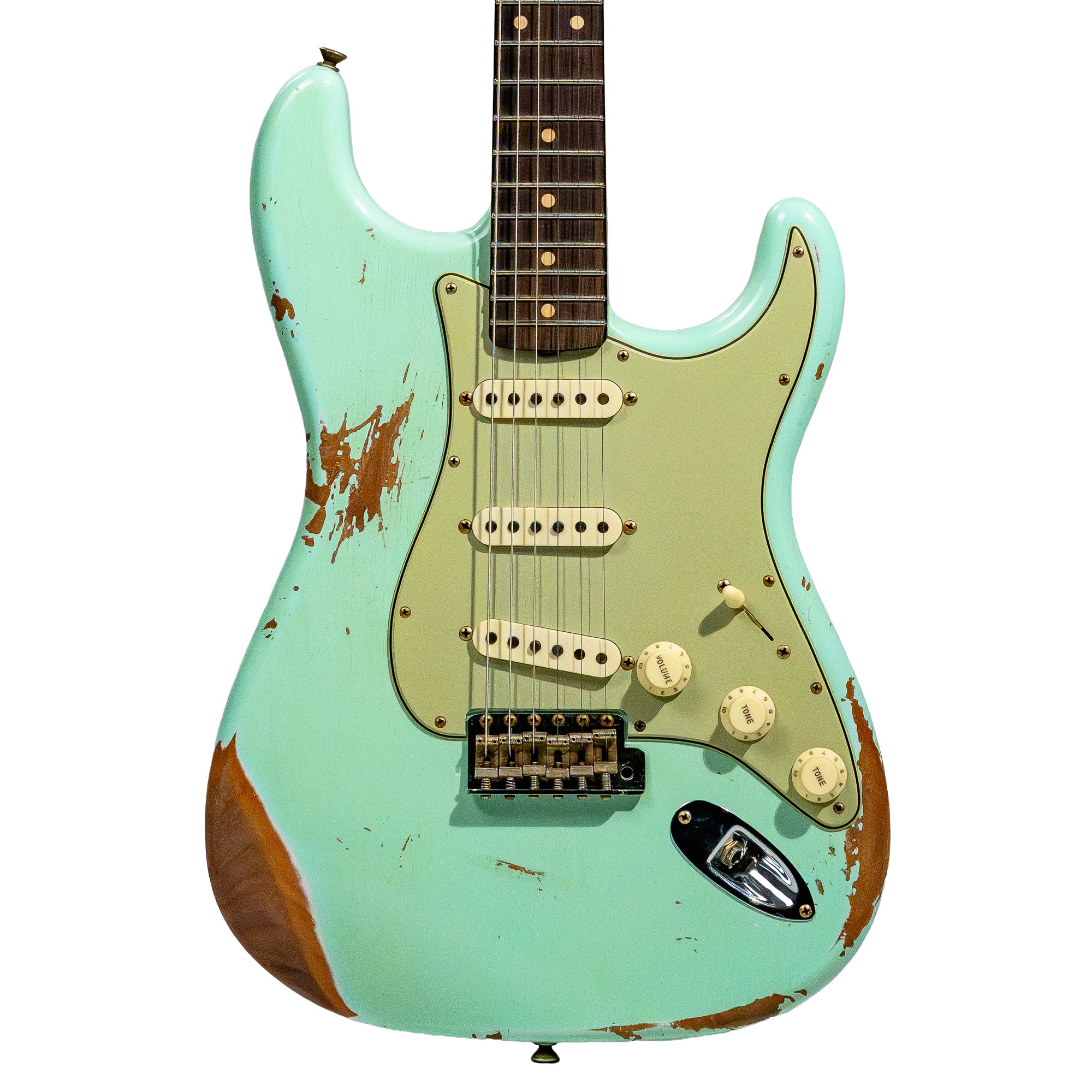 Fender Custom Shop NAMM '62 Stratocaster Relic Guitar Surf Green