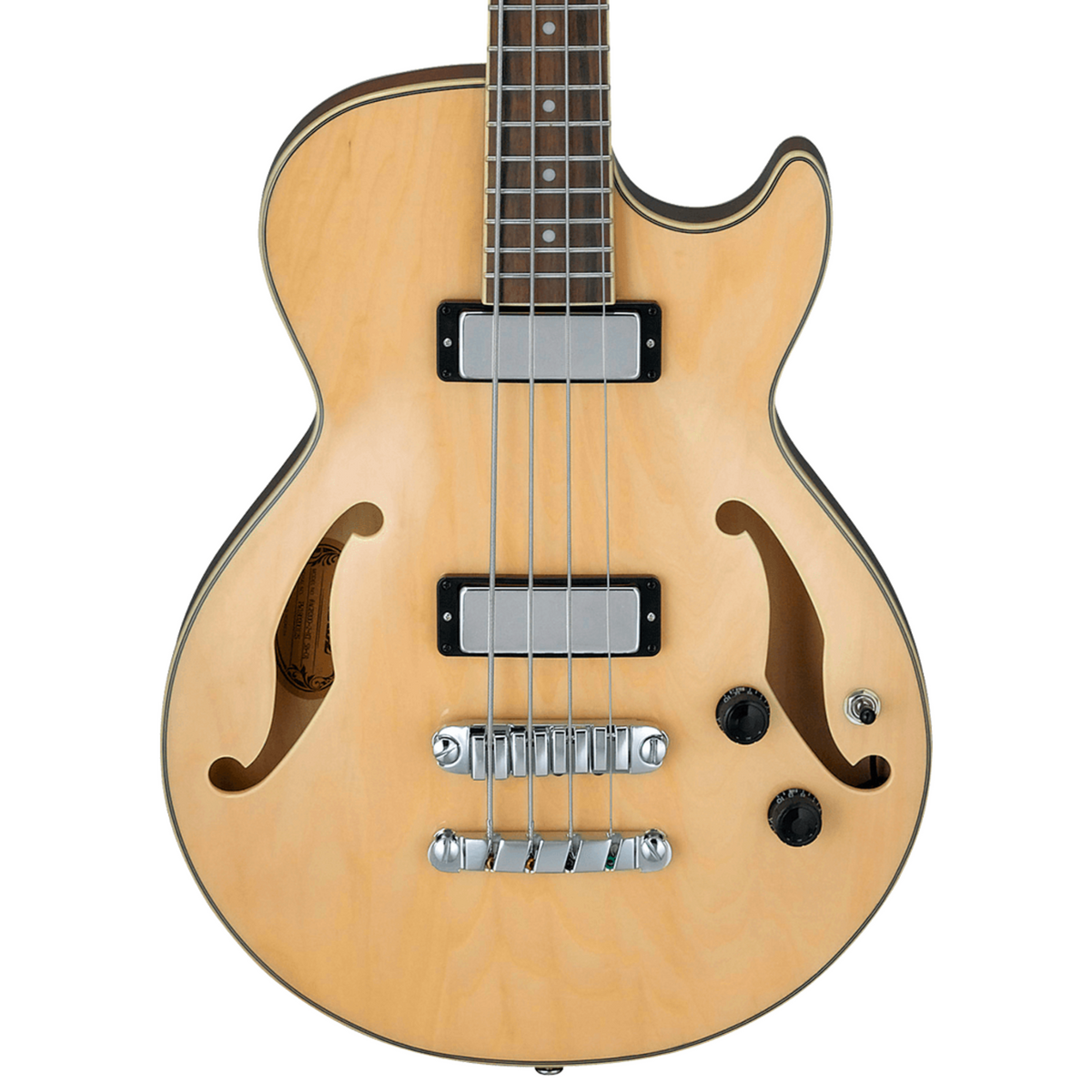 Ibanez Artcore AGB200 Semi-Hollow 4-String Bass Guitar, Natural