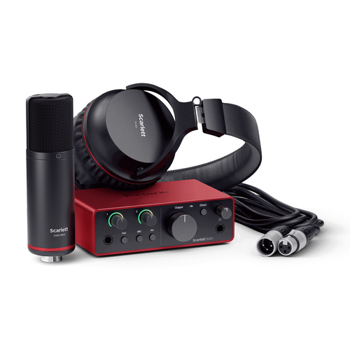 Focusrite Scarlett Solo Studio 4th Gen USB Audio Interface, Bundle