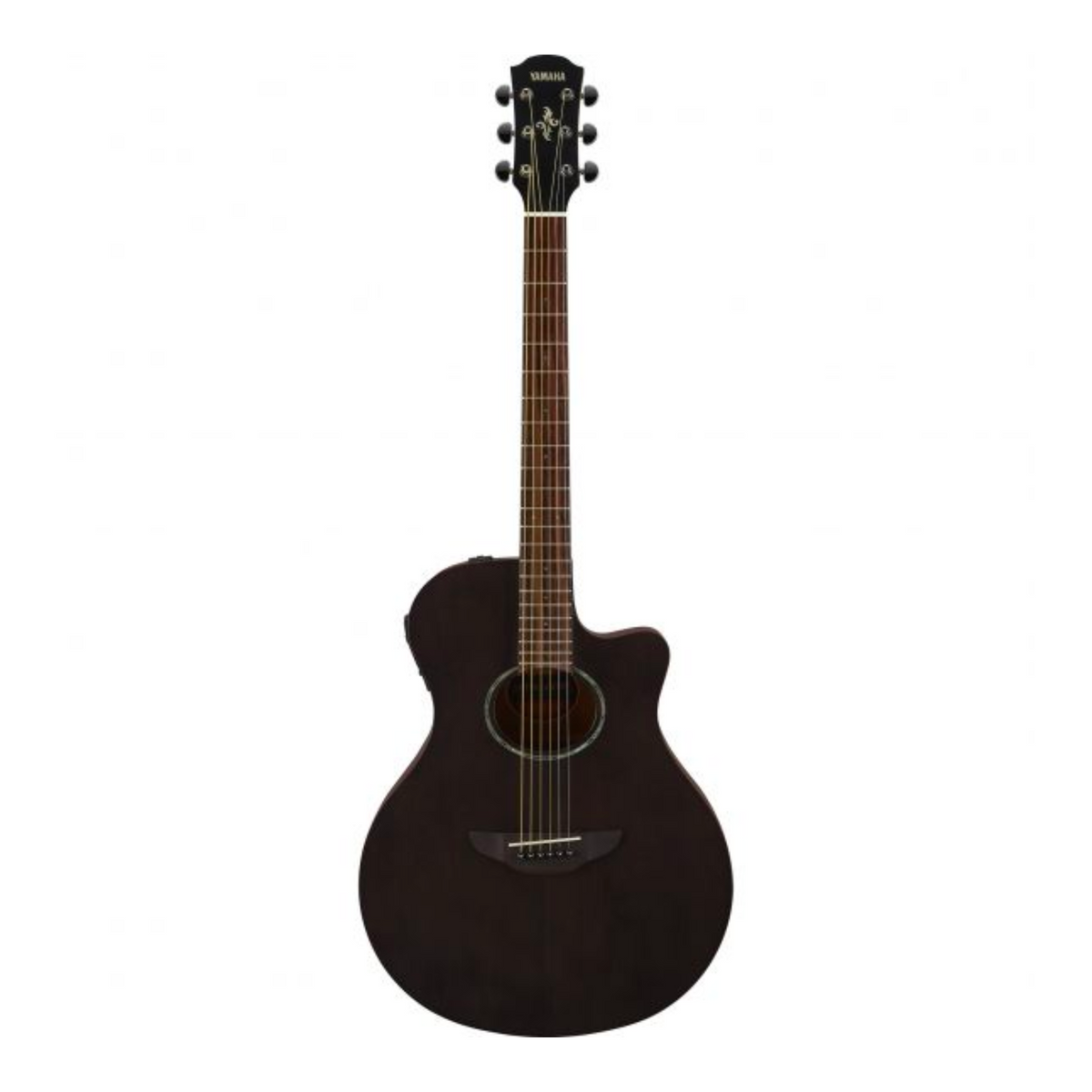 Yamaha APX600MB Thinline Acoustic Guitar w/ Cutaway, Spruce Top, Smoky Black