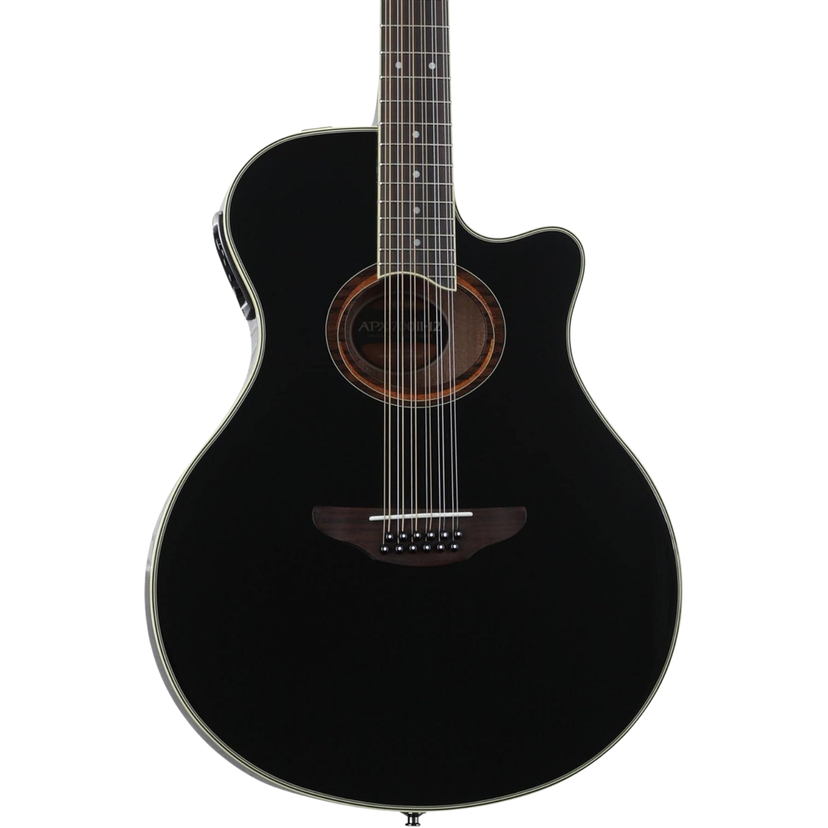 Yamaha APX700 Thinline 12-String Acoustic-Electric Guitar, Black