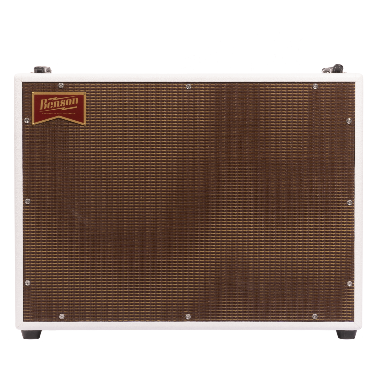 Benson Amps Bellringer 2x12 Combo Guitar Amplifier, White/Oxblood