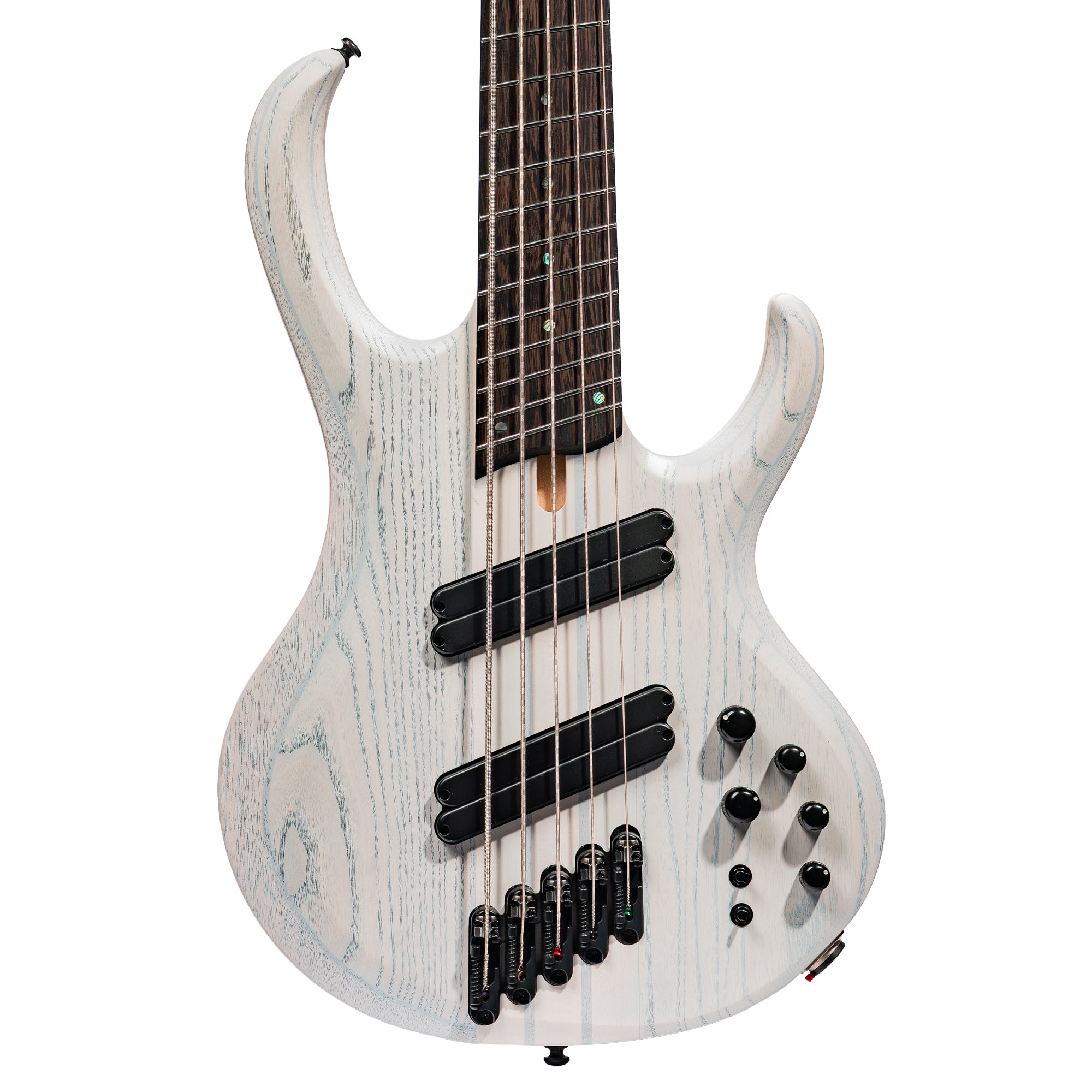 Ibanez BTB 5-String Multi Scale Electric Bass Guitar, White Flat