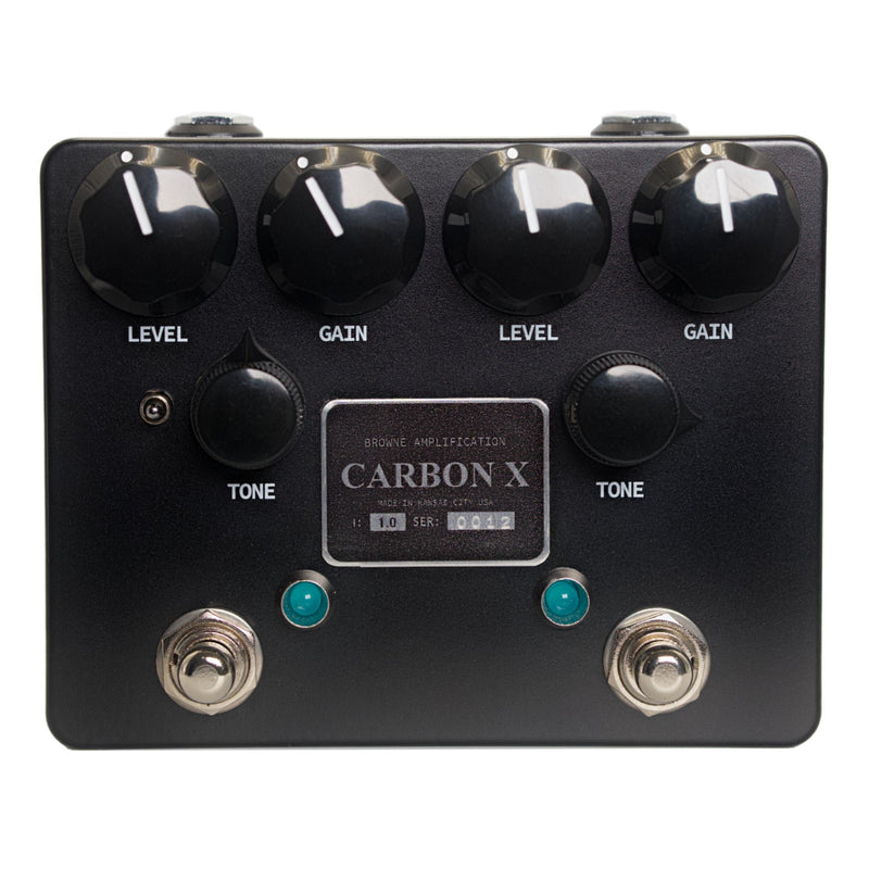Browne Amplification Carbon X Dual Overdrive Effect Pedal