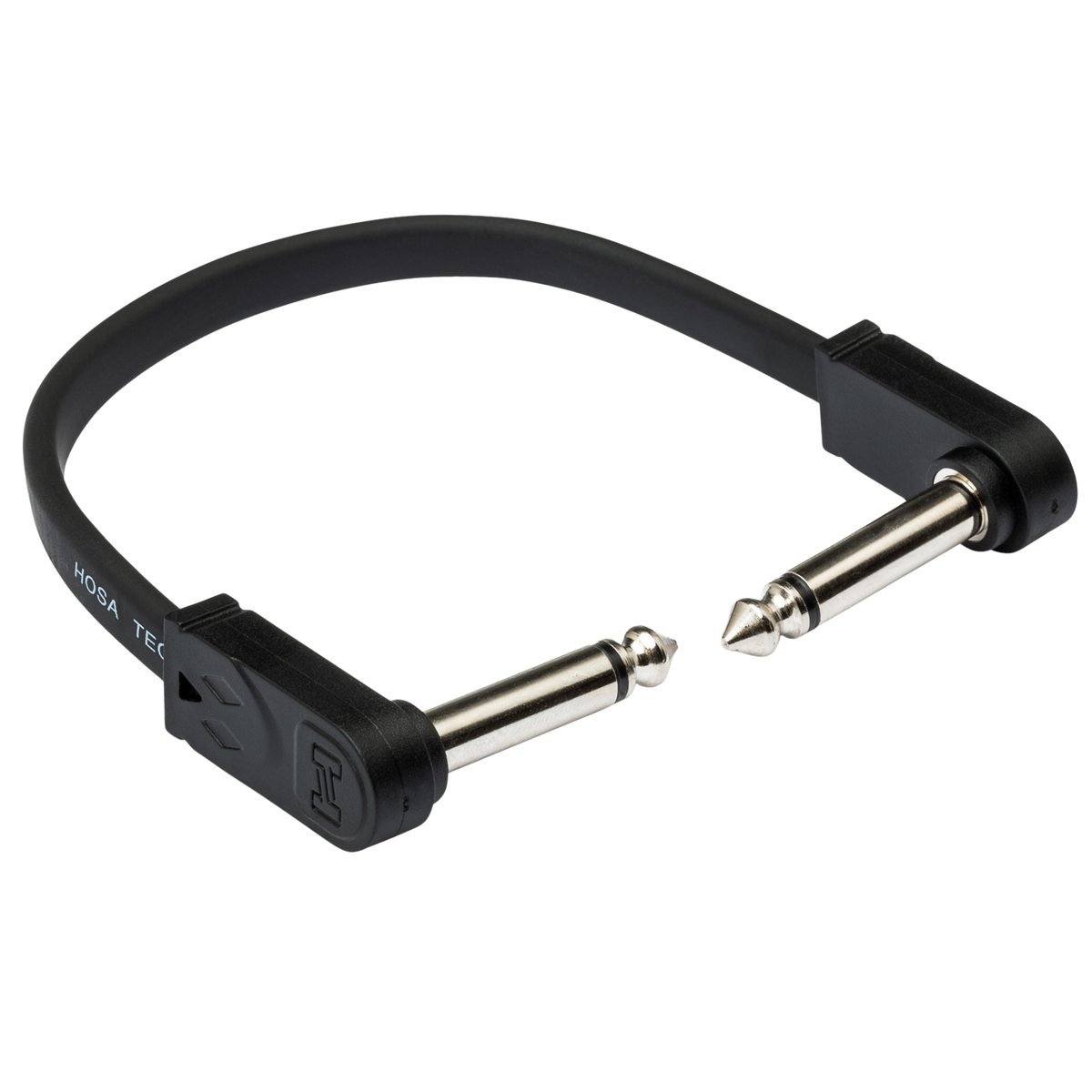 Hosa Flat Right Angle Guitar Patch Cable, 12"