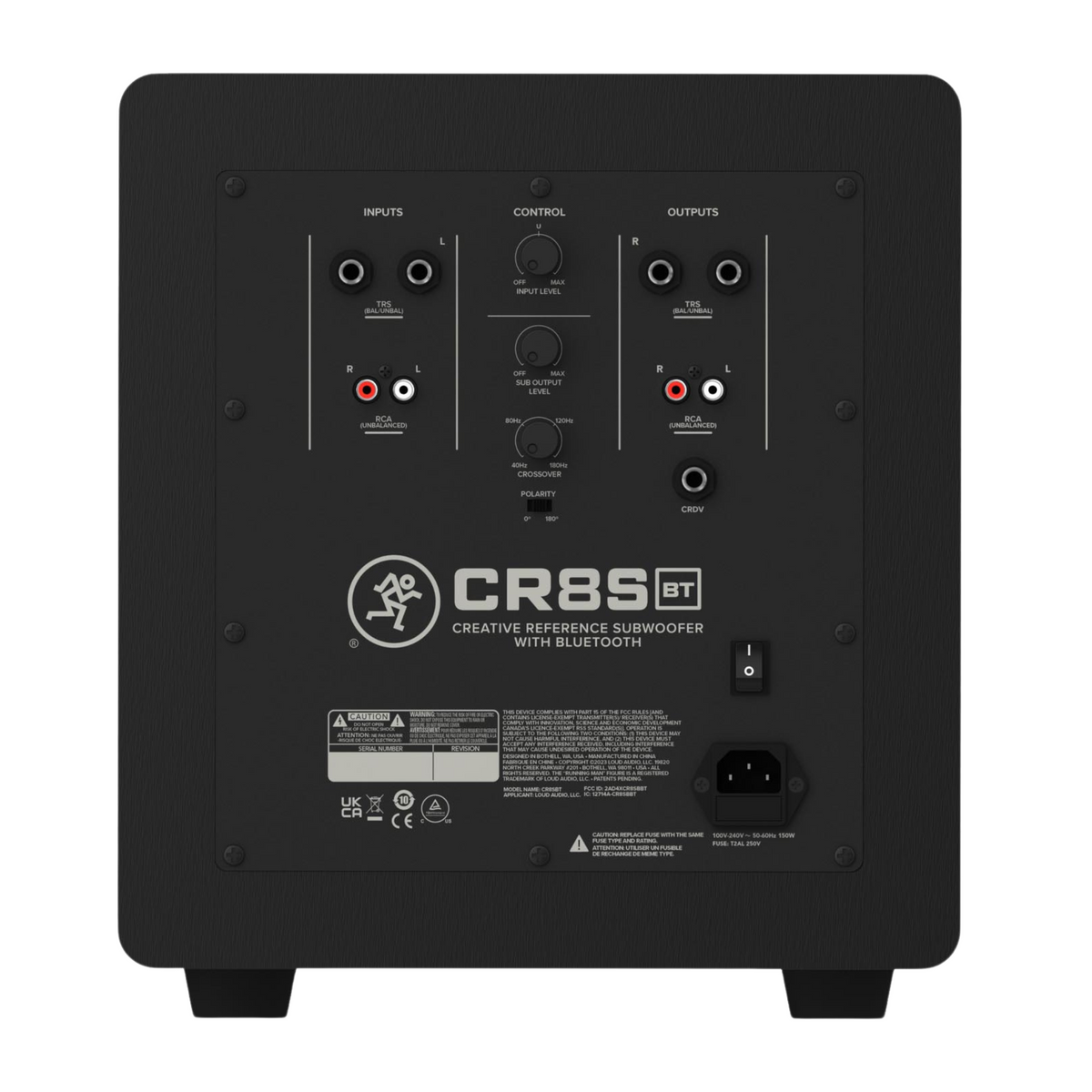 Mackie CR8SBT Creative Reference Subwoofer, 8" w/ Bluetooth