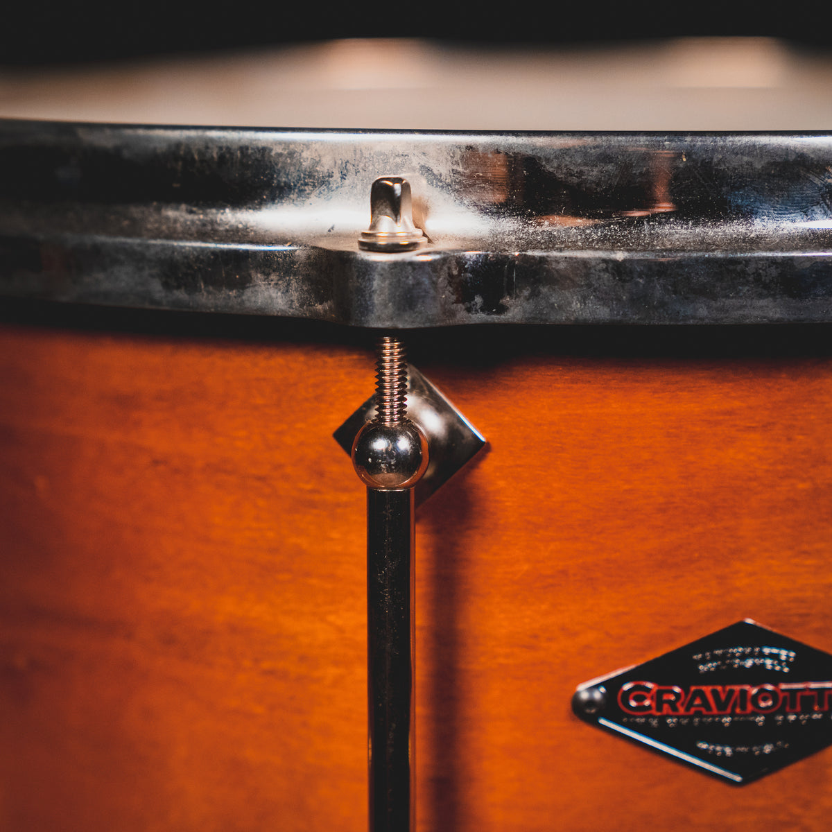 2004 Craviotto 6.5”x14” Snare Drum, Black Cherry w/ Bag - Used
