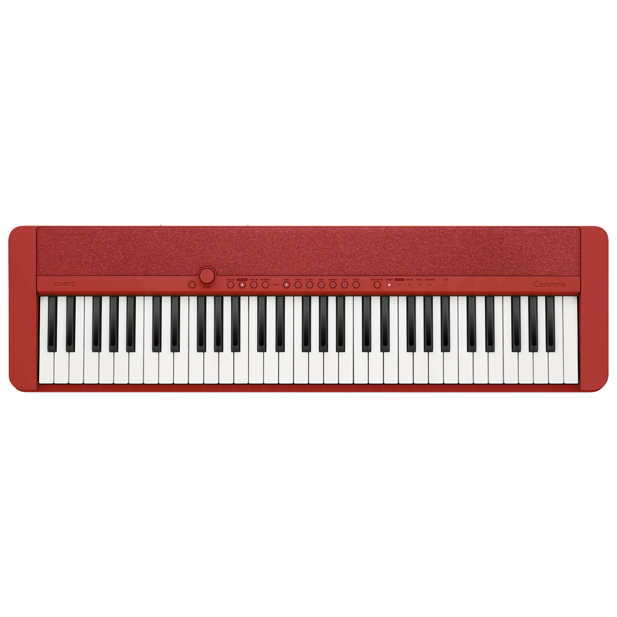 美品　CASIO 電子キーボード CT-S1 RD レッド Casio CT-S1 Casiotone 61-Key Portable Keyboard, Red – Russo Music