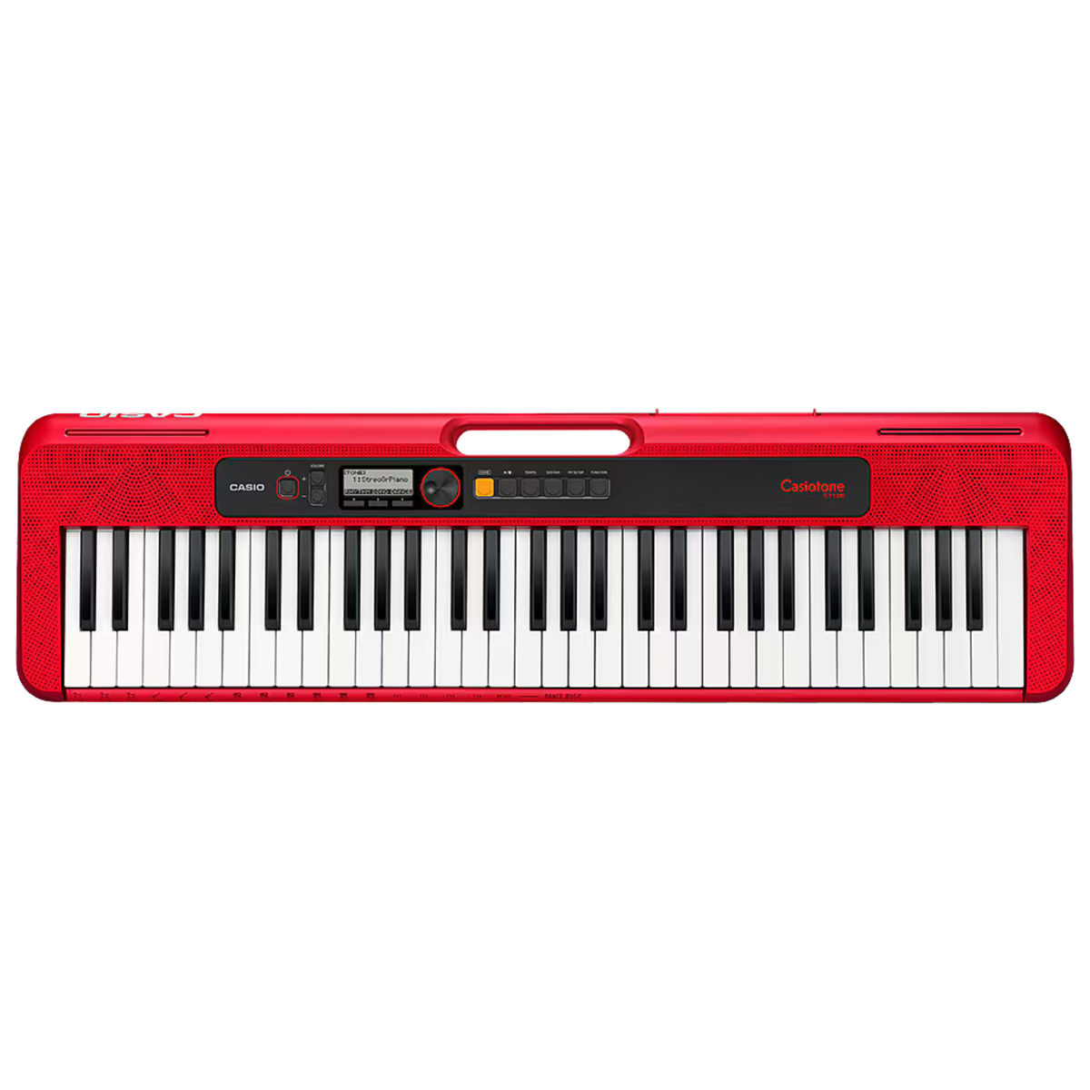 Casio CT-S200 Casiotone 61-Key Portable Keyboard, Red