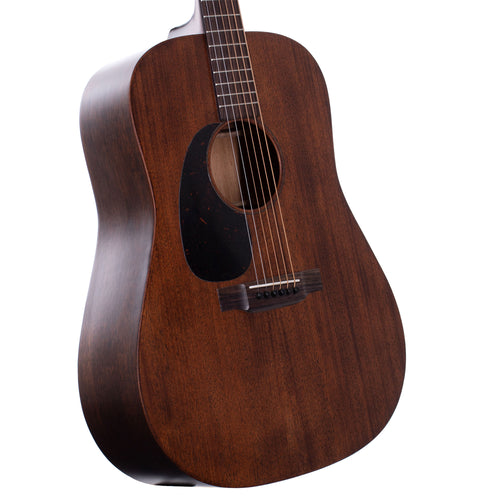 Martin D-15M Left-Handed Dreadnaught Acoustic Guitar, All Mahogany, Natural