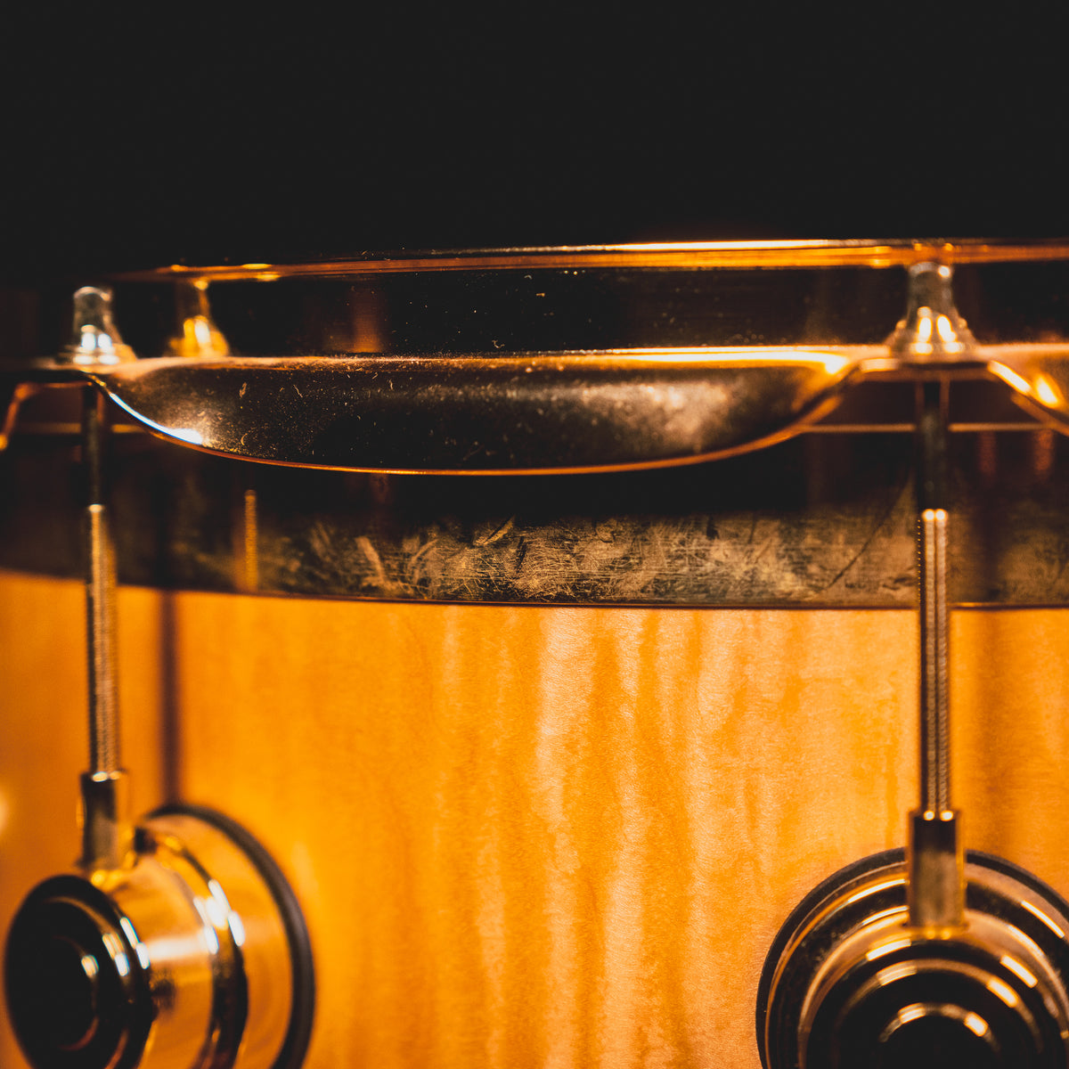 2007 DW Drums Edge Series 7”x14” Snare Drum, Brass/Maple - Used