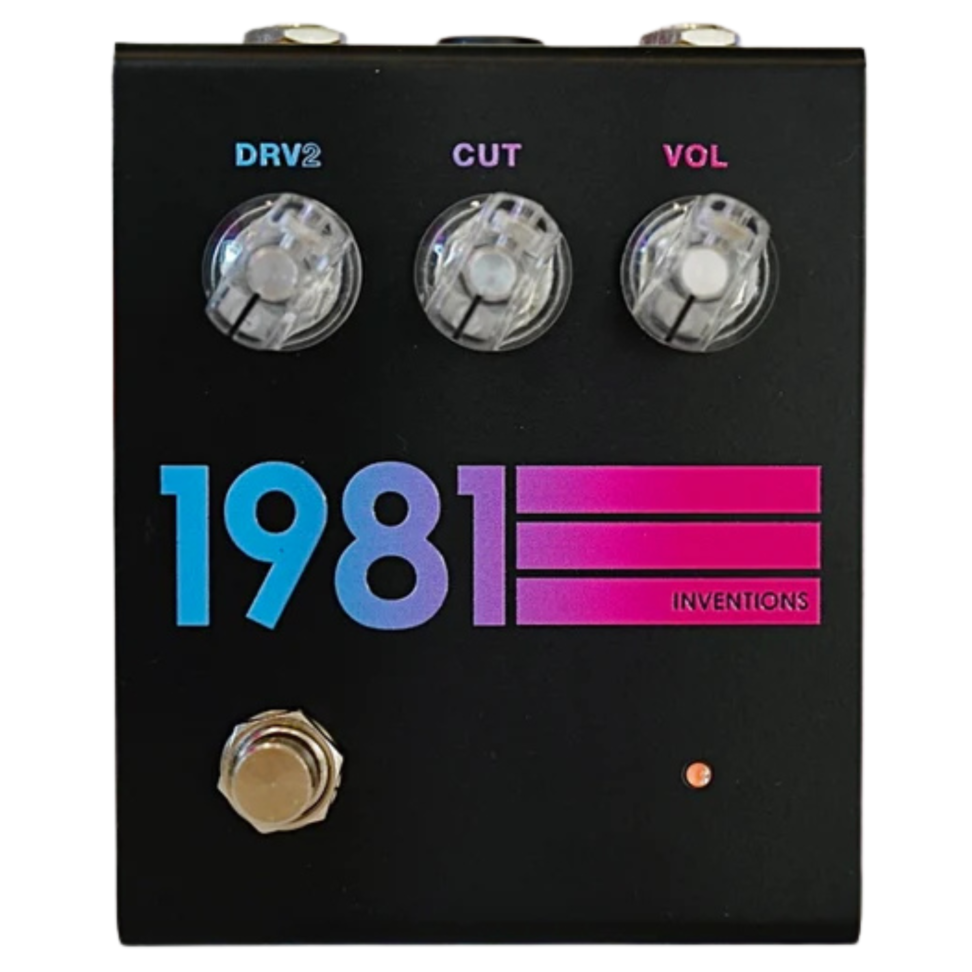 pedal 1981 1981 Inventions DRV2 No3 Distortion Effect Pedal, Black Hyperfade