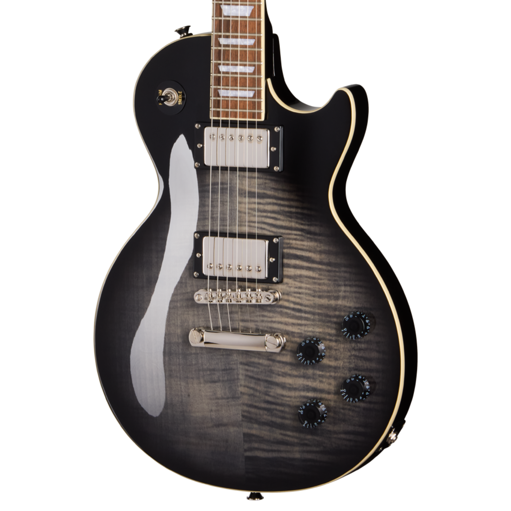 Epiphone Les Paul Tribute Plus Electric Guitar, Ebony Burst