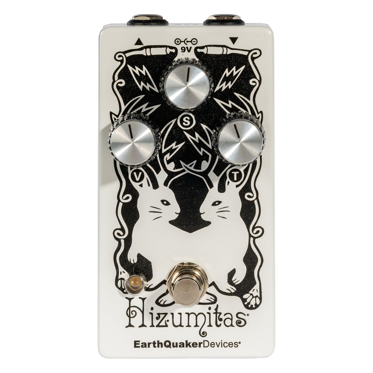 EarthQuaker Devices Hizumitas Fuzz Sustainar Pedal, Russo Music Exclusive Pearl White/Black
