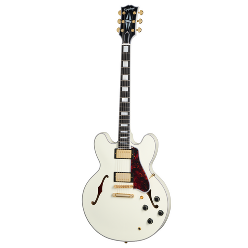 Epiphone '59 ES-355 Electric Guitar, Classic White w/Hard Case
