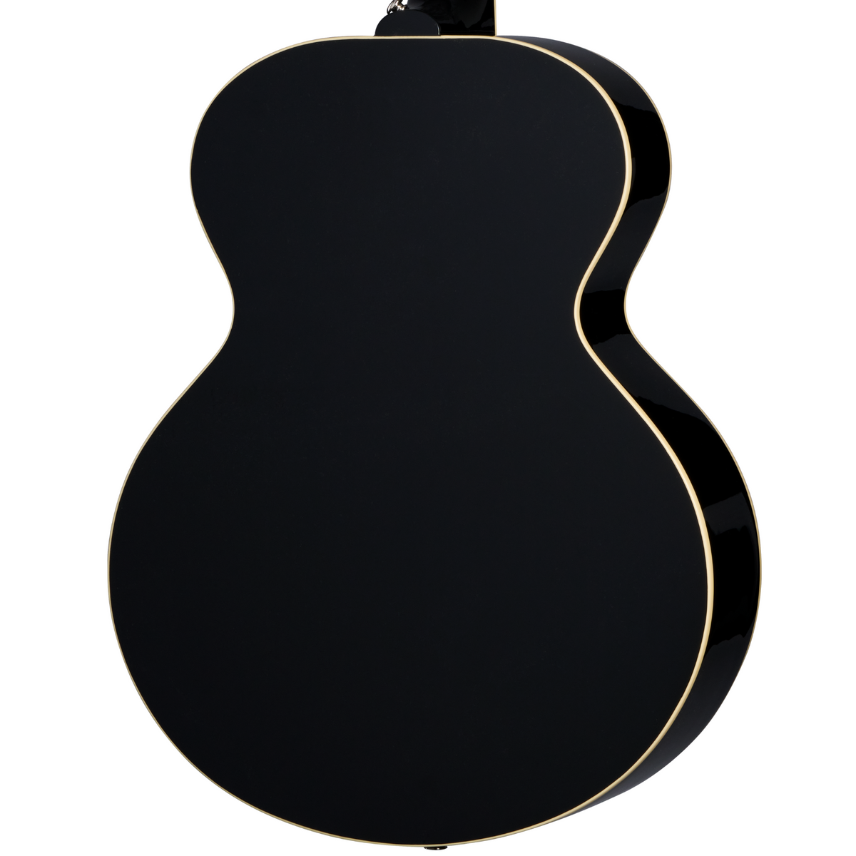 Epiphone J-180 LS Acoustic-Electric Guitar, Ebony w/Hard Case