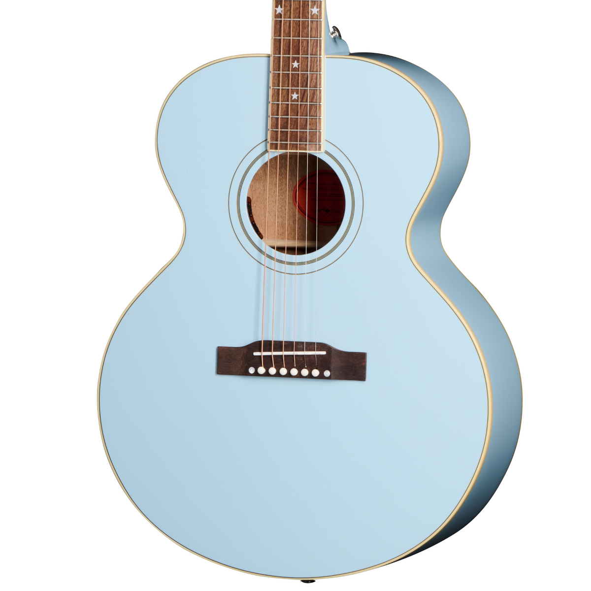 2024 Epiphone J-180 LS Acoustic-Electric Guitar, Frost Blue w/Hard Case