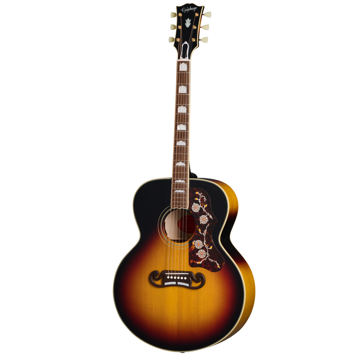 Epiphone '57 SJ-200 Acoustic-Electric Guitar, Vintage Sunburst, w/Hard Case
