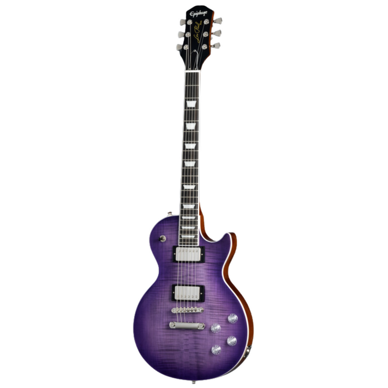 Epiphone Les Paul Modern Figured Electric Guitar, Purple Burst w/Premium Gig Bag