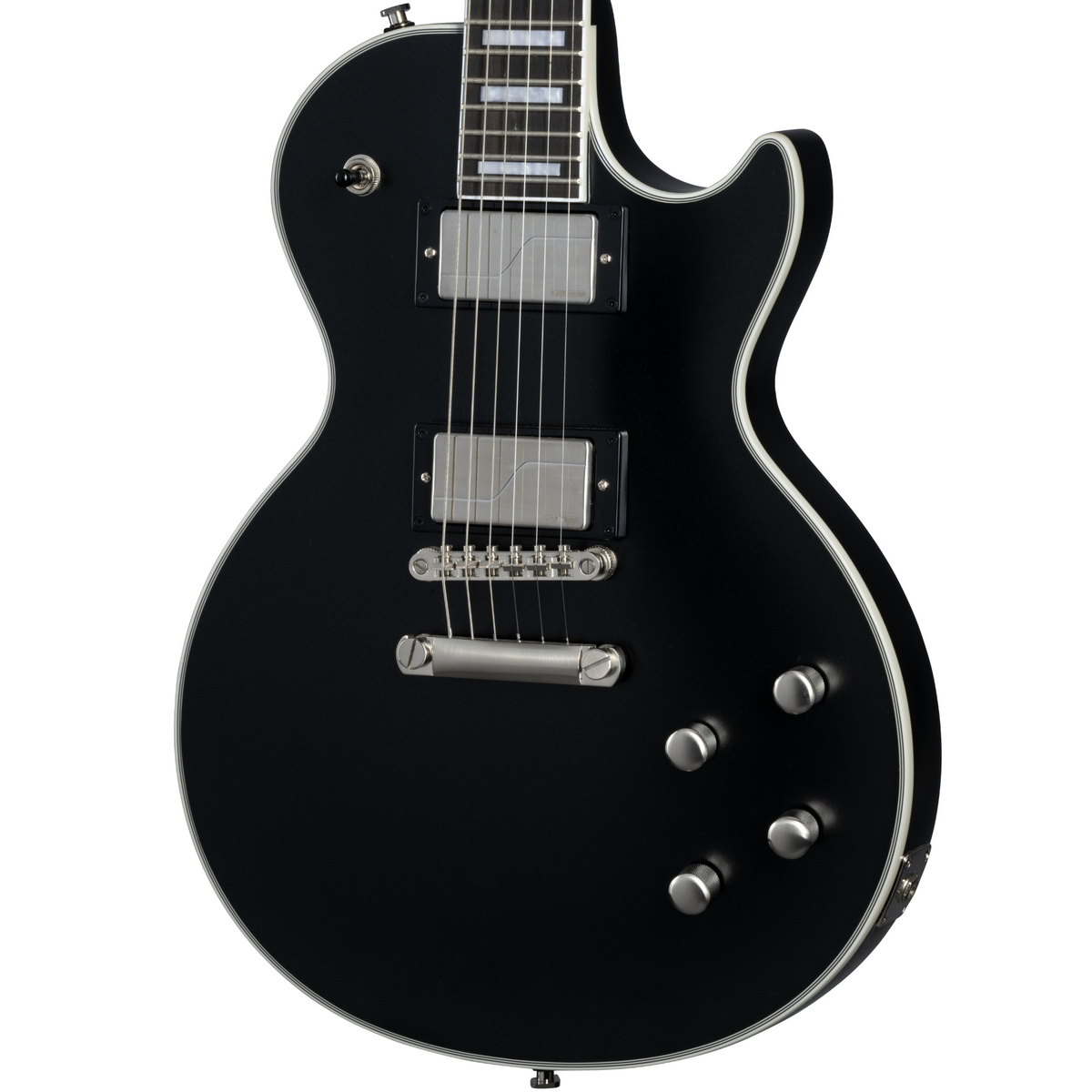 2024 Epiphone Les Paul Prophecy Electric Guitar, Aged Jet Black Metallic w/Premium Gig Bag