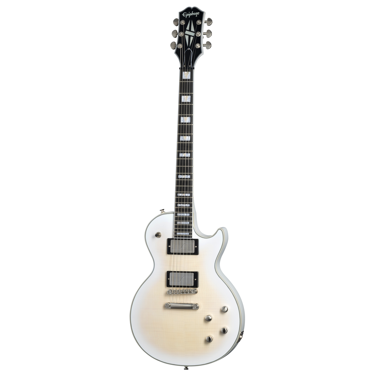 Epiphone Les Paul Prophecy Electric Guitar, Aged White Tiger w/ Premium Gig Bag