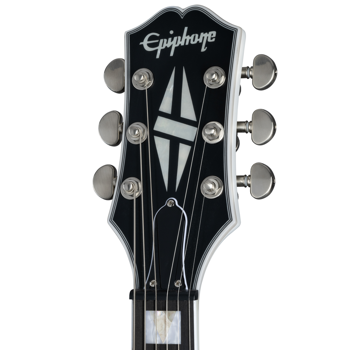 Epiphone Les Paul Prophecy Electric Guitar, Aged White Tiger w/ Premium Gig Bag