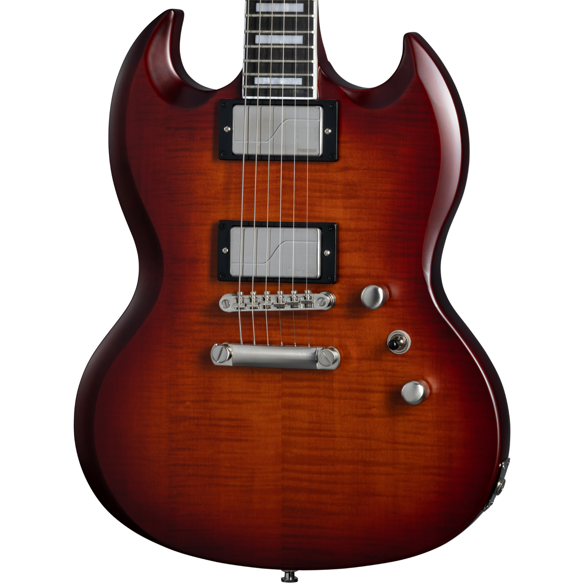 2024 Epiphone SG Prophecy Electric Guitar, Aged Bengal Tiger Burst w/Premium Gig Bag