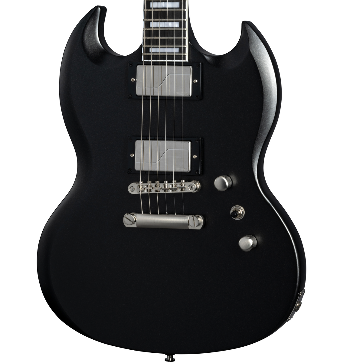 2024 Epiphone SG Prophecy Electric Guitar, Aged Jet Black Metallic w/Premium Gig Bag