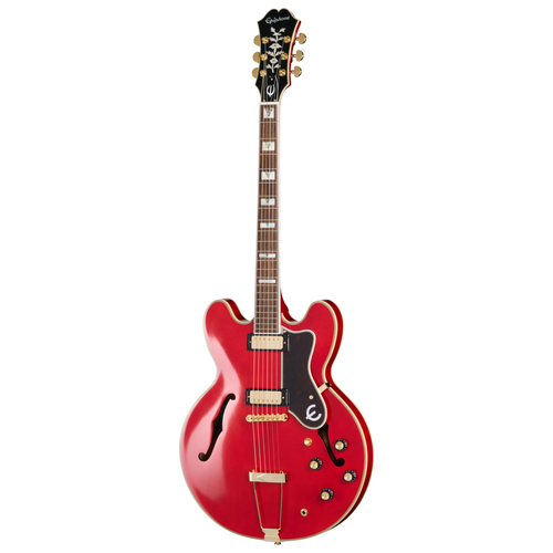 Epiphone Masterbilt Gem Archer Sheraton Electric Guitar, Cherry Red