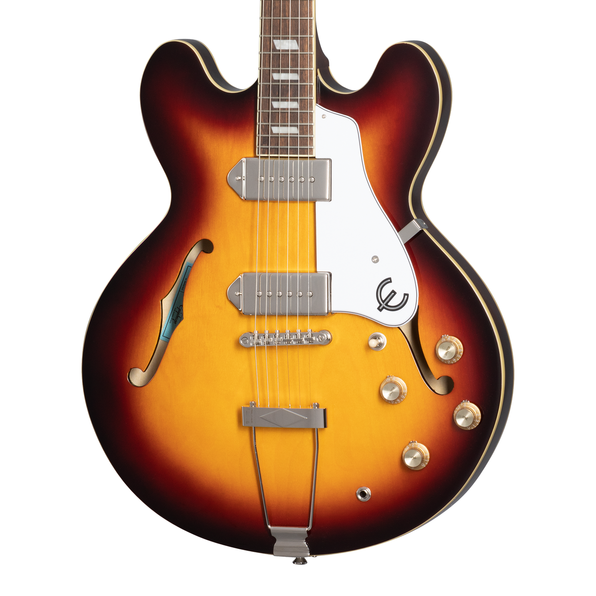 Epiphone Casino Hollow Body Electric Guitar, Rosewood Fingerboard, Vintage Sunburst