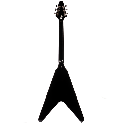 Epiphone Kirk Hammett '79 Flying V Electric Guitar, Ebony, w/ Hard Case