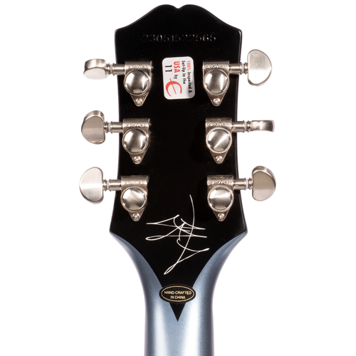 Epiphone Jared James Nichols Blues Power Les Paul Custom, Pelham Blue with Epilite Case