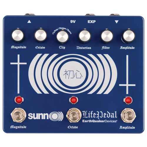 EarthQuaker Devices Limited Edition Sunn O))) Life Pedal V3 Distortion/Octave/Boost, Sapphire Blue