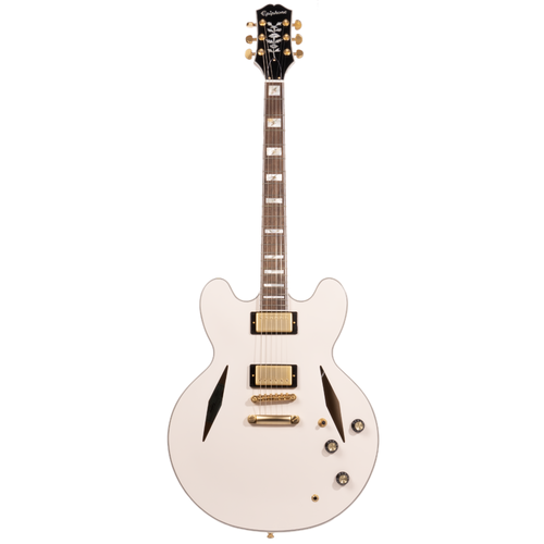 Epiphone Emily Wolfe White Wolfe Sheraton with EpiLite Case, Aged Bone White