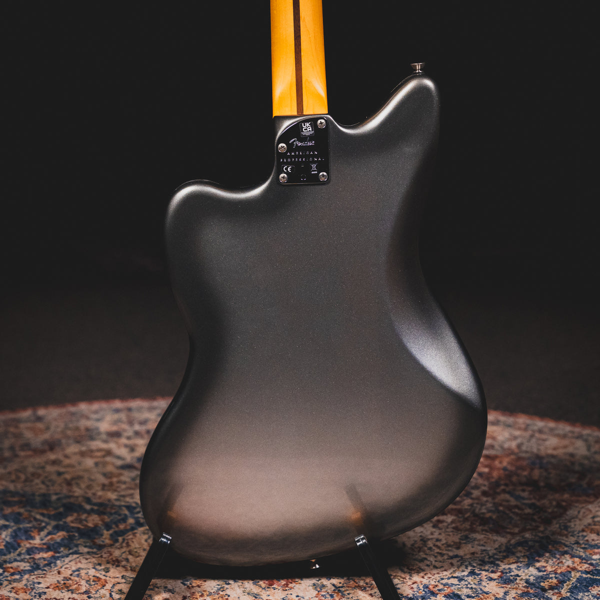 Fender American Professional II Jazzmaster Electric Guitar, Mercury w/ OHSC - Used